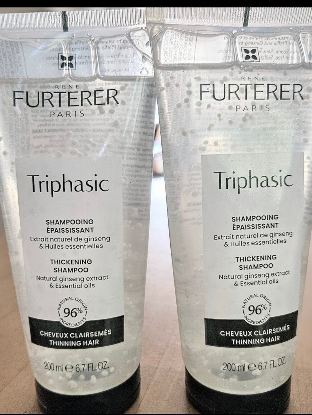 Rene Furterer Triphasic Thinkening Shampoo For Thinning Hair 6.7ozea 2 Pack NEW